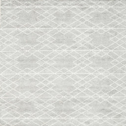 Square Contemporary Platinum Gray Modern Rug, con2112