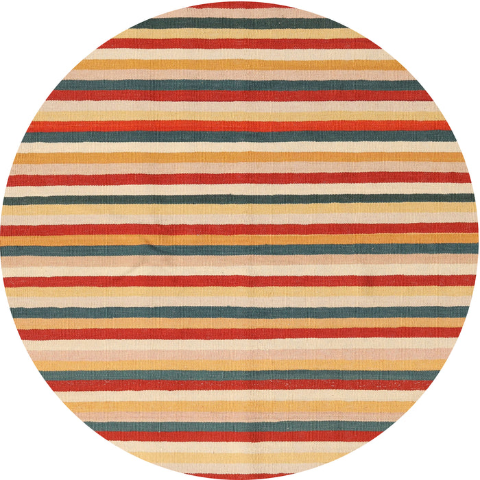 Sideview of Contemporary Chestnut Red Modern Rug, con2114