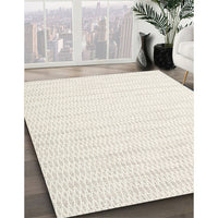 Contemporary Desert Sand Beige Solid Rug, con2116