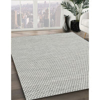 Contemporary Dark White Beige Modern Rug, con2117