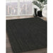 Machine Washable Contemporary Charcoal Black Rug in a Family Room, wshcon211