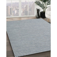 Contemporary Platinum Silver Gray Modern Rug, con2124