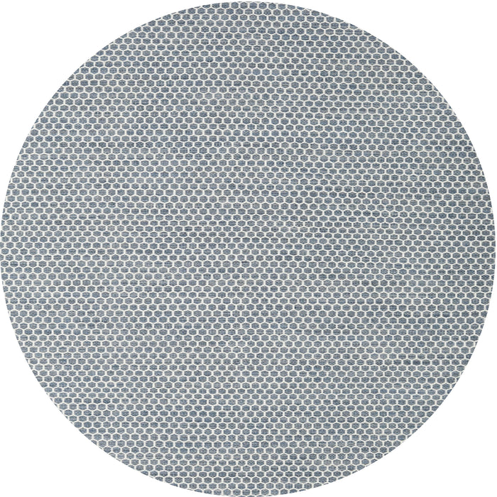 Square Machine Washable Contemporary Platinum Silver Gray Rug, wshcon2124