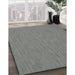 Contemporary Sage Green Modern Rug in Family Room, con212