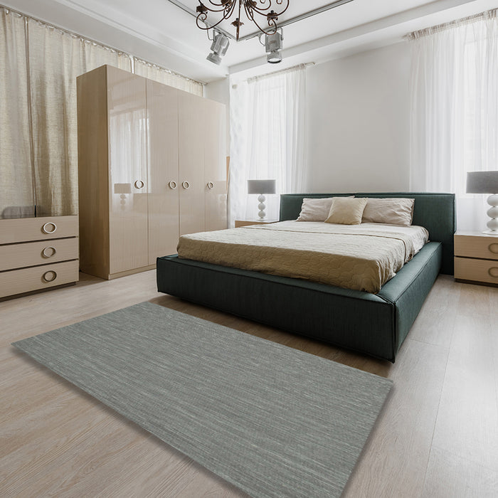 Machine Washable Contemporary Sage Green Rug in a Bedroom, wshcon212