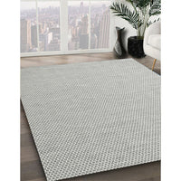 Contemporary Dark White Beige Modern Rug, con2132