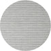 Sideview of Contemporary Dark White Beige Modern Rug, con2133