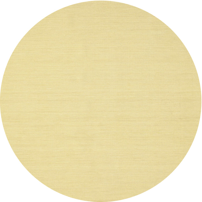 Sideview of Contemporary Chrome Gold Yellow Modern Rug, con213