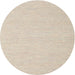 Sideview of Contemporary Champagne Beige Solid Rug, con2141