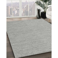 Contemporary Platinum Gray Modern Rug, con2148