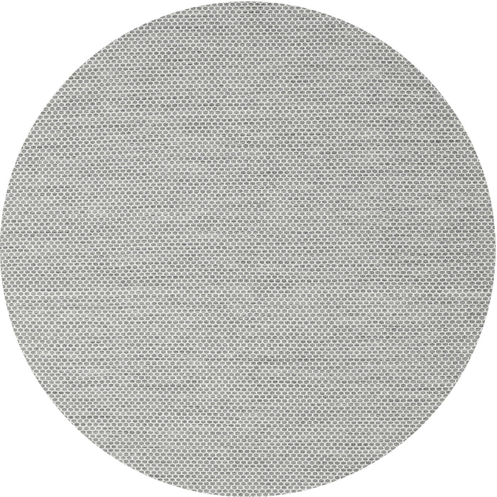Square Machine Washable Contemporary Dark White Beige Rug, wshcon2149