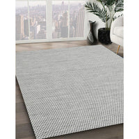 Contemporary Dark White Beige Modern Rug, con2149