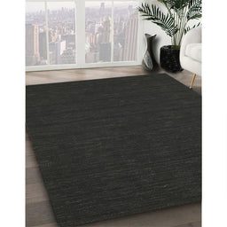 Machine Washable Contemporary Charcoal Black Rug in a Family Room, wshcon214