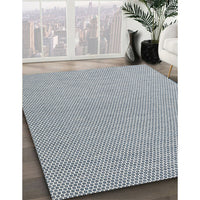 Contemporary Platinum Silver Gray Modern Rug, con2164