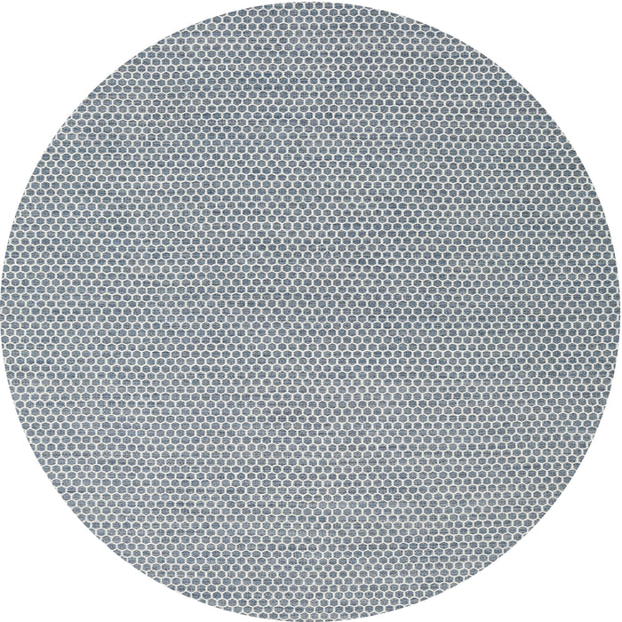 Sideview of Contemporary Platinum Silver Gray Modern Rug, con2164