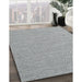 Machine Washable Contemporary Grey Gray Rug in a Family Room, wshcon2165