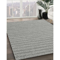 Contemporary Ash Gray Modern Rug, con2166