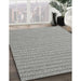 Machine Washable Contemporary Ash Gray Rug in a Family Room, wshcon2166