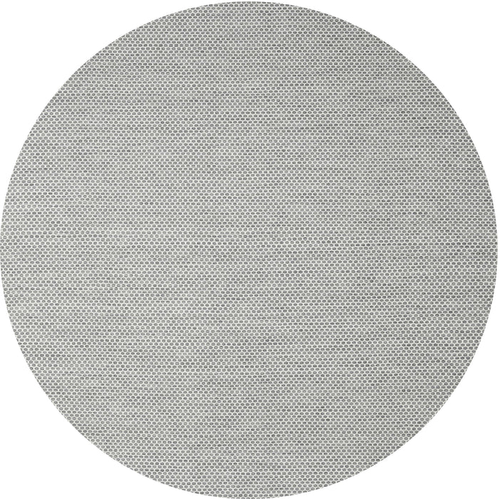 Sideview of Contemporary Dark White Beige Modern Rug, con2176