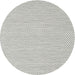 Square Machine Washable Contemporary Gunmetal Gray Rug, wshcon2180