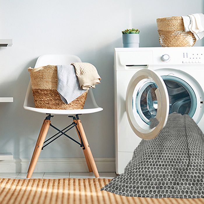 Machine Washable Contemporary Gray Rug in a Washing Machine, wshcon2181