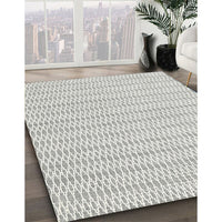 Contemporary Dark Gray Modern Rug, con2185