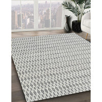 Contemporary Gunmetal Gray Modern Rug, con2186