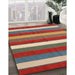 Machine Washable Contemporary Red Rug in a Family Room, wshcon2189