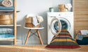 Machine Washable Contemporary Saffron Red Rug in a Washing Machine, wshcon2190