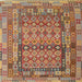 Sideview of Machine Washable Contemporary Peru Brown Rug, wshcon2192