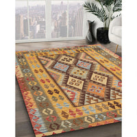 Contemporary Red Modern Rug, con2195