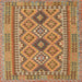 Square Contemporary Red Oriental Rug, con2196