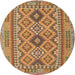 Sideview of Contemporary Red Oriental Rug, con2196