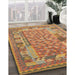 Contemporary Gold Oriental Rug in Family Room, con2197