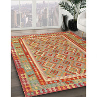 Contemporary Red Southwestern Rug, con2199