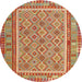 Sideview of Contemporary Red Southwestern Rug, con2199