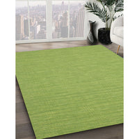 Contemporary Pistachio Green Modern Rug, con219