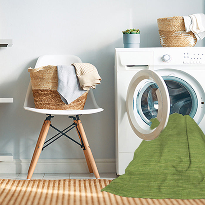 Machine Washable Contemporary Pistachio Green Rug in a Washing Machine, wshcon219