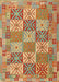 Contemporary Copper Green Southwestern Rug, con2200