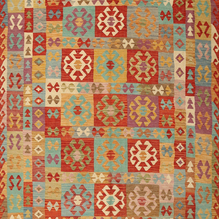 Contemporary Metallic Gold Southwestern Rug, con2201