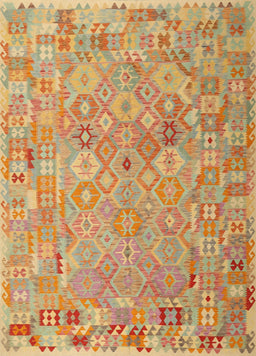 Contemporary Orange Modern Rug, con2202