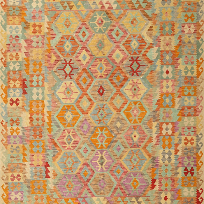 Machine Washable Contemporary Orange Rug, wshcon2202