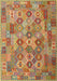 Contemporary Red Southwestern Rug, con2203