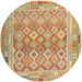 Sideview of Contemporary Metallic Gold Oriental Rug, con2205