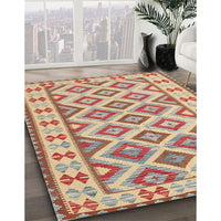 Contemporary Brown Southwestern Rug, con2206