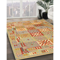 Contemporary Orange Modern Rug, con2207