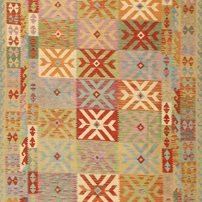 Contemporary Orange Modern Rug, con2207