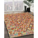 Machine Washable Contemporary Metallic Gold Rug in a Family Room, wshcon2208