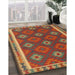 Machine Washable Contemporary Red Rug in a Family Room, wshcon2214