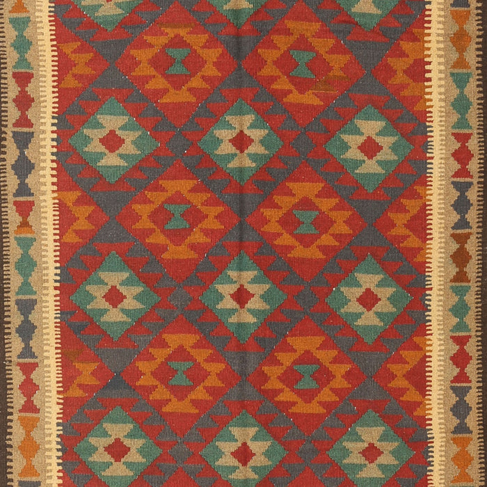 Machine Washable Contemporary Red Rug, wshcon2214